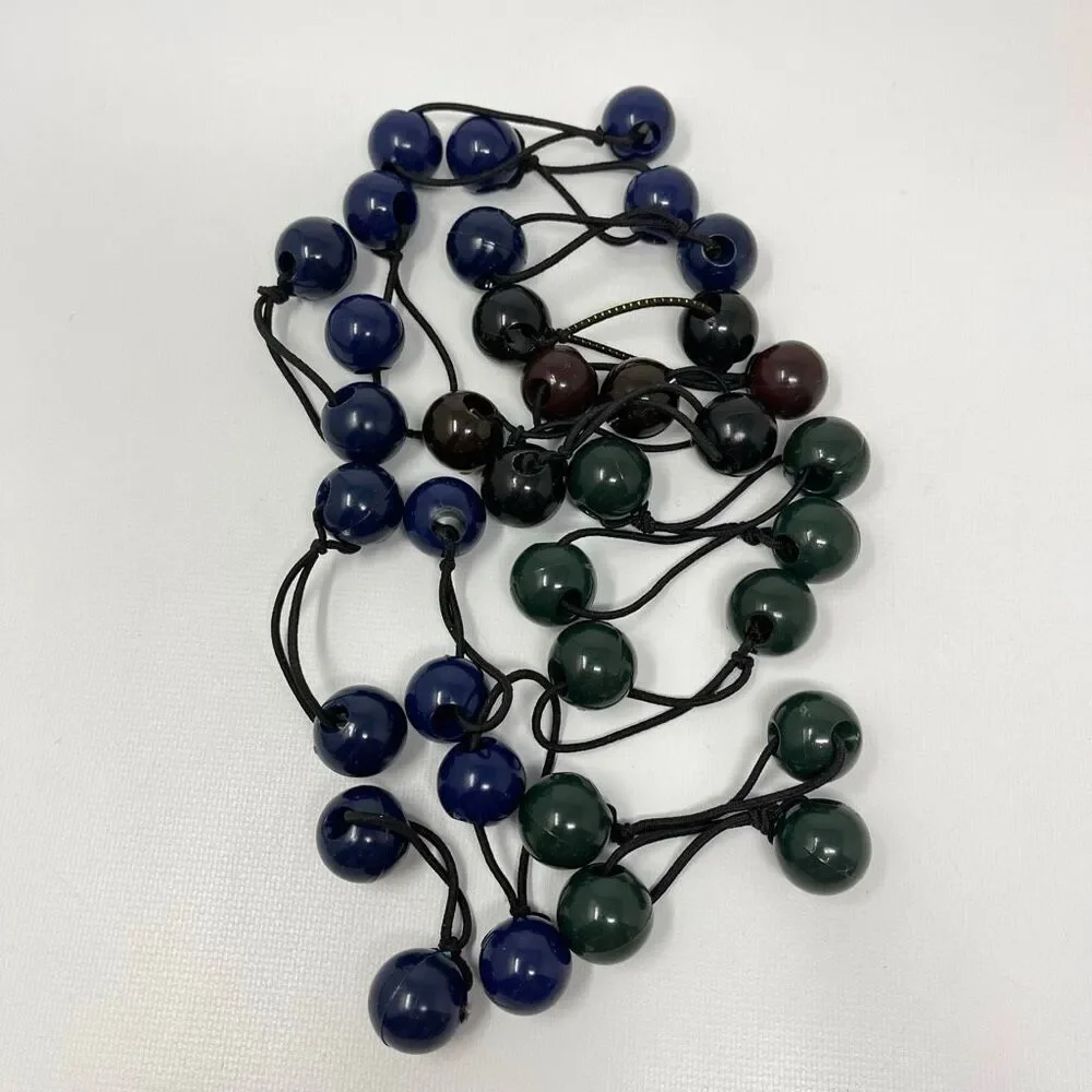 Twin Bead Hair Knocker Pony Tail Holders Bubbles Balls Tie Backs Lot of 156 Sets